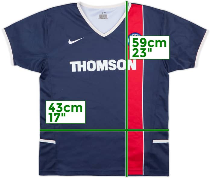 2002-03 Paris Saint-Germain Home Shirt - 8/10 - (Women's XL)