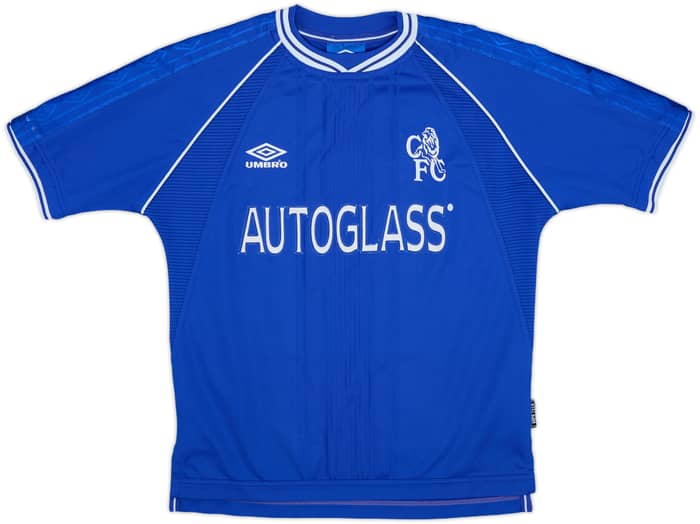 2000-01 Chelsea Home Shirt Zola #25 - 8/10 - (Y)