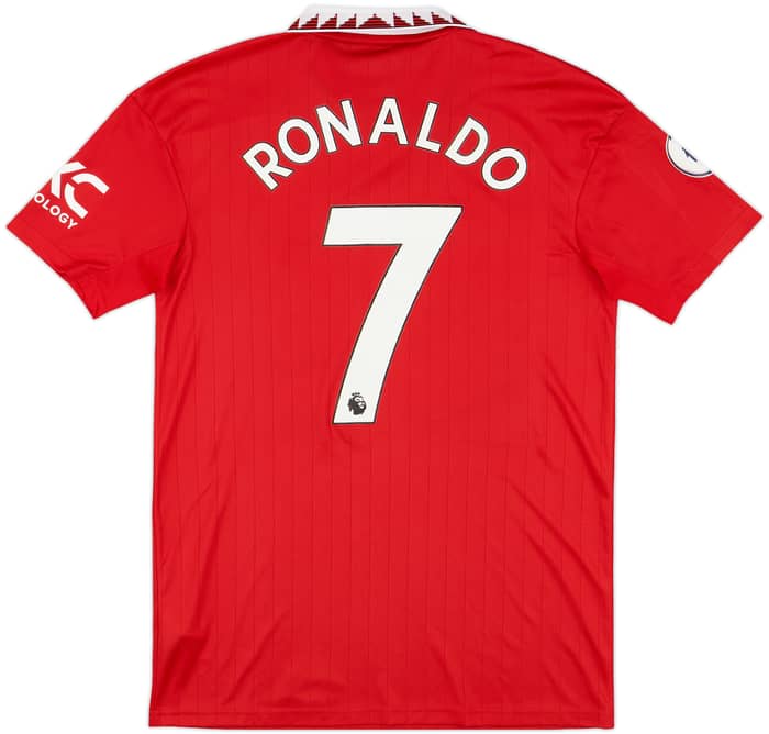 2022-23 Manchester United Home Shirt Ronaldo #7 - 8/10 - (S)