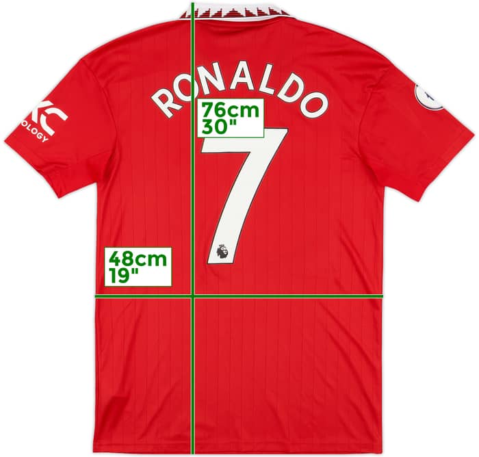 2022-23 Manchester United Home Shirt Ronaldo #7 - 8/10 - (S)