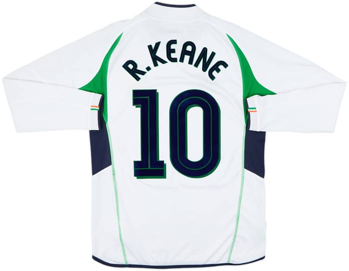2002-03 Ireland Away L/S Shirt R.Keane #10 - 8/10 - (M)