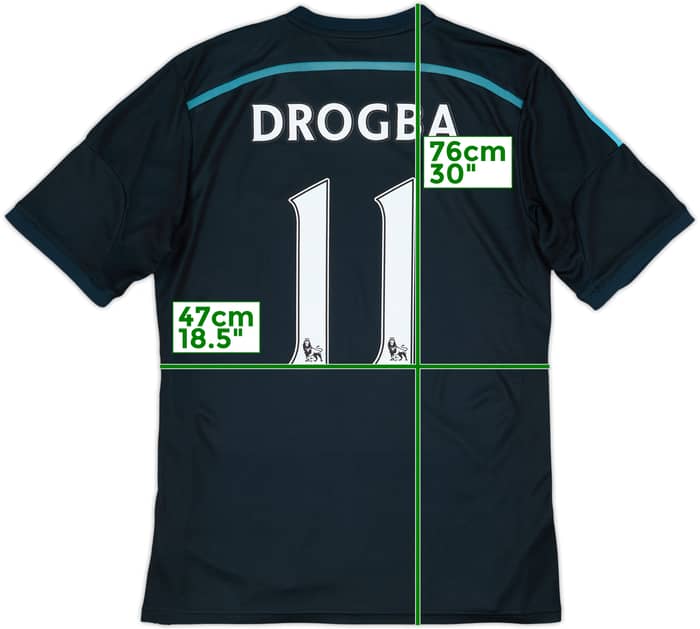 2014-15 Chelsea Third Shirt Drogba #11 - 6/10 - (L)