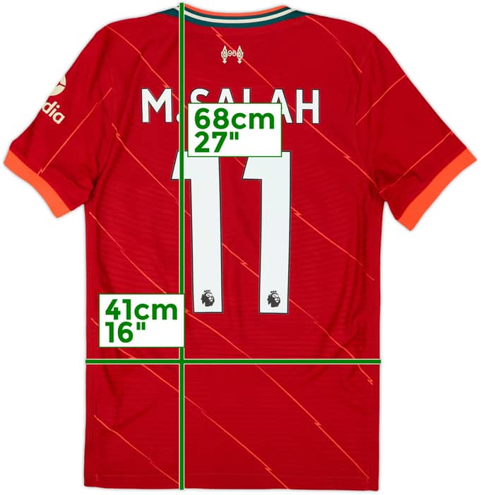 2021-22 Liverpool Authentic Home Shirt M.Salah #11 - 8/10 - (XS)