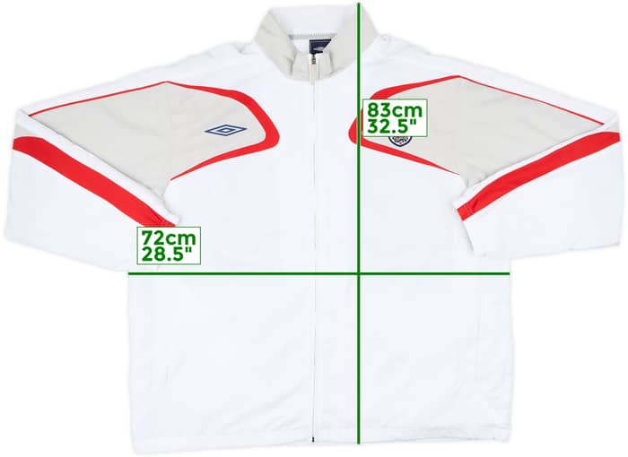 2007-08 England Umbro Track Jacket - 7/10 - (XXL)