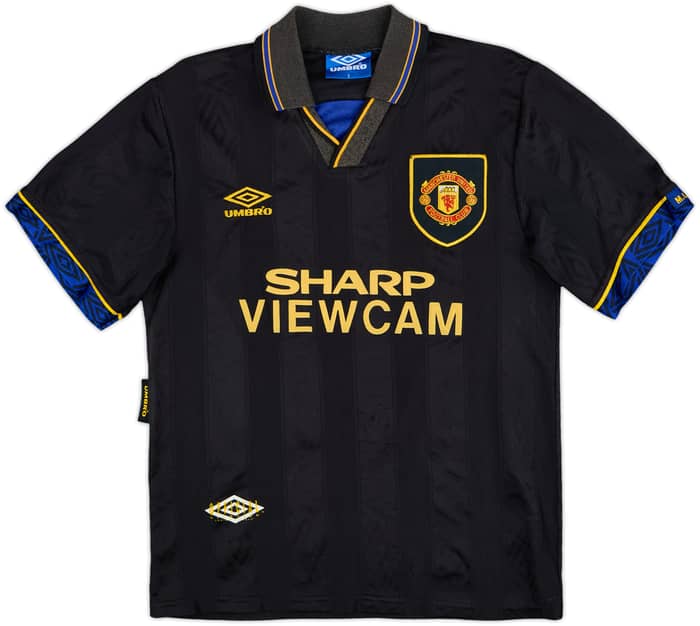 1993-95 Manchester United Away Shirt Cantona #7 - 7/10 - (S)