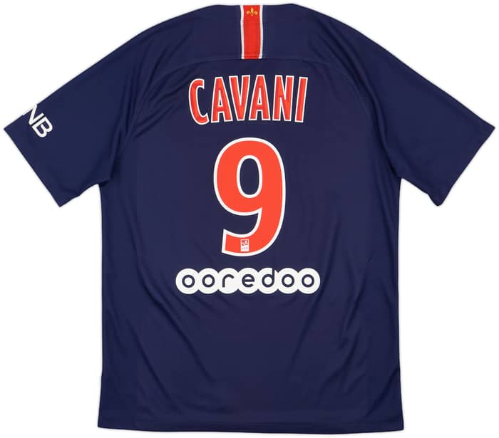 2018-19 Paris Saint-Germain Home Shirt Cavani #9 - 8/10 - (M)
