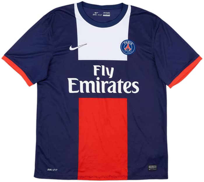 2013-14 Paris Saint-Germain Home Shirt Beckham #32 - 6/10 - (L)