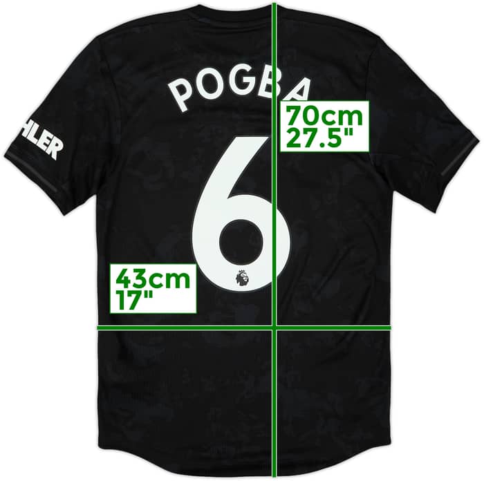 2019-20 Manchester United Authentic Third Shirt Pogba #6 - 10/10 - (XS)