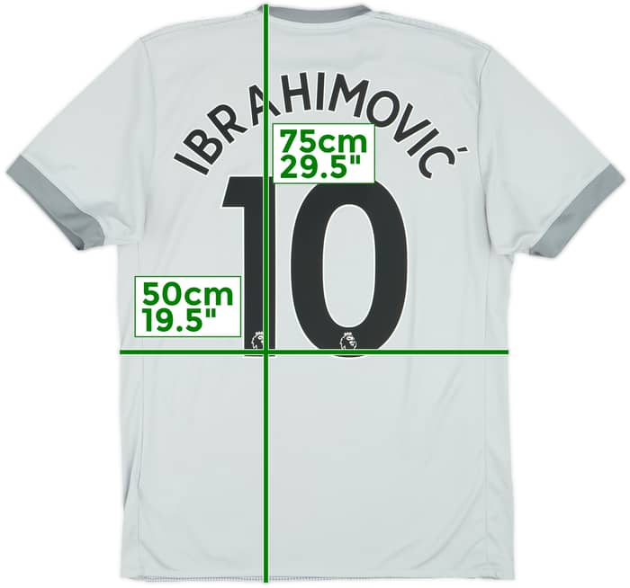 2017-18 Manchester United Third Shirt Ibrahimovic #10 - 7/10 - (M)