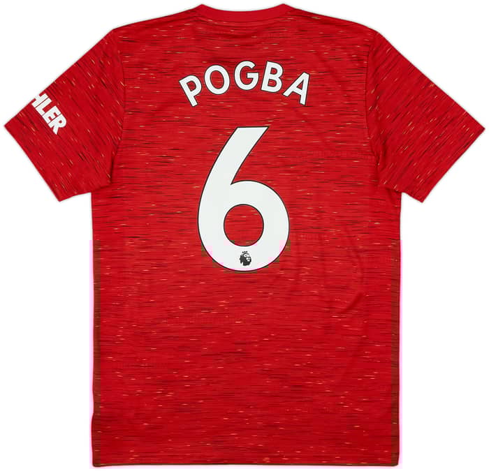 2020-21 Manchester United Home Shirt Pogba #6 - 9/10 - (M)