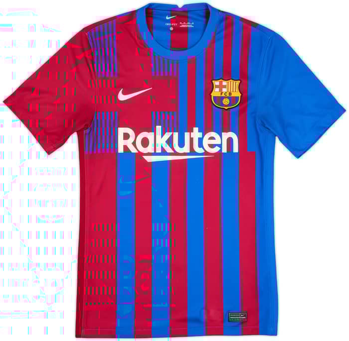 2021-22 Barcelona Home Shirt - 9/10 - (XS)