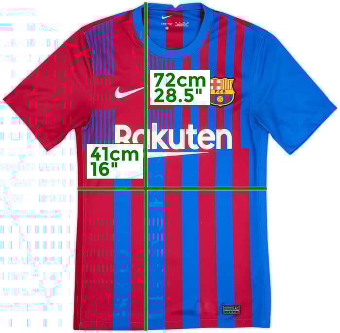 2021-22 Barcelona Home Shirt - 9/10 - (XS)