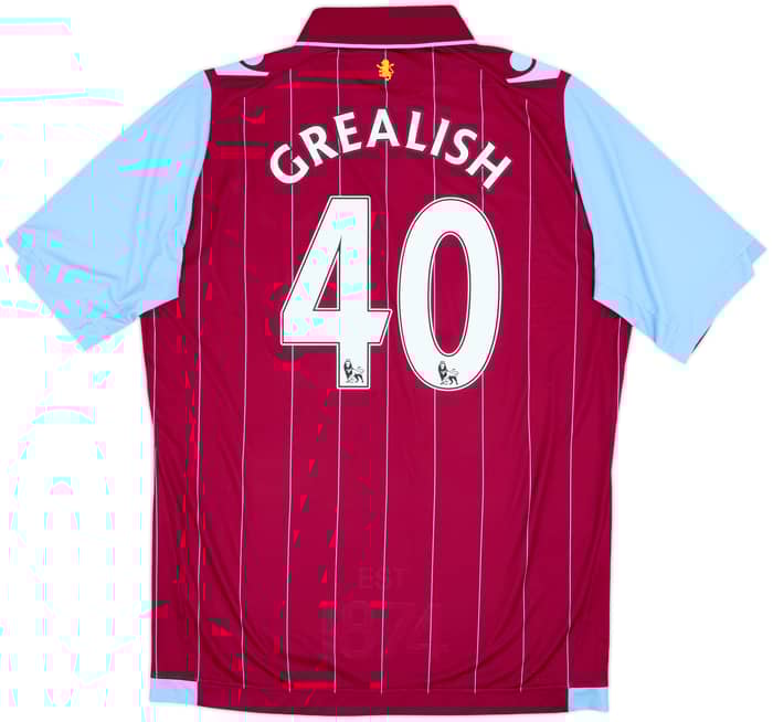 2014-15 Aston Villa Home Shirt Grealish #40 - 10/10 - (XL)
