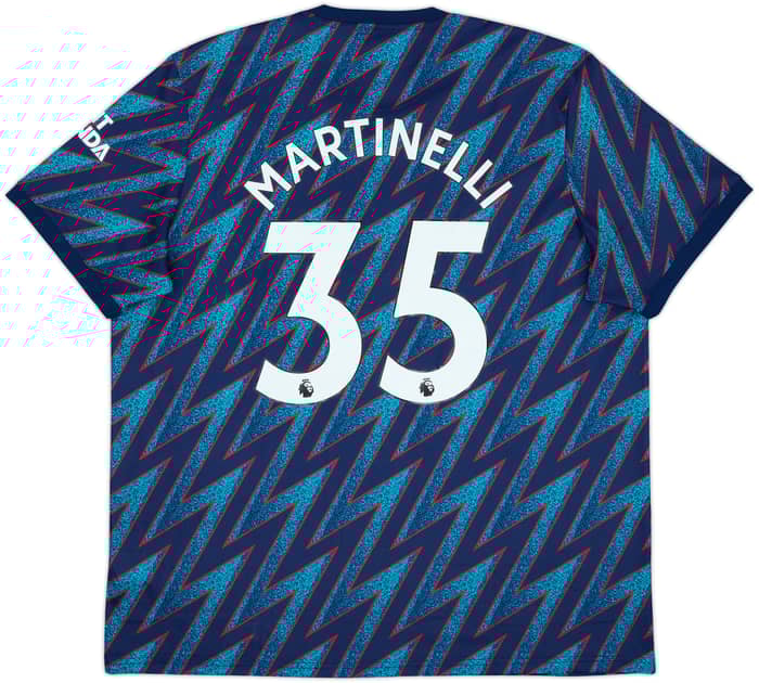 2021-22 Arsenal Third Shirt Martinelli #35 (XXL)