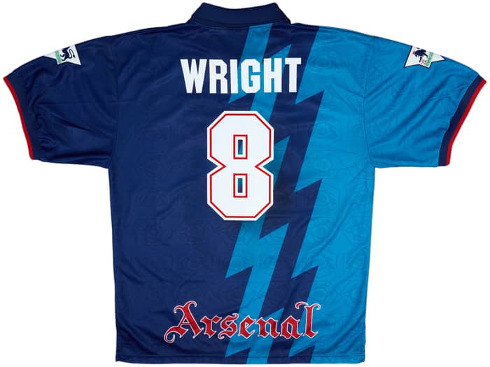 1995-96 Arsenal Away Shirt Wright #8 - 9/10 - (XXL)