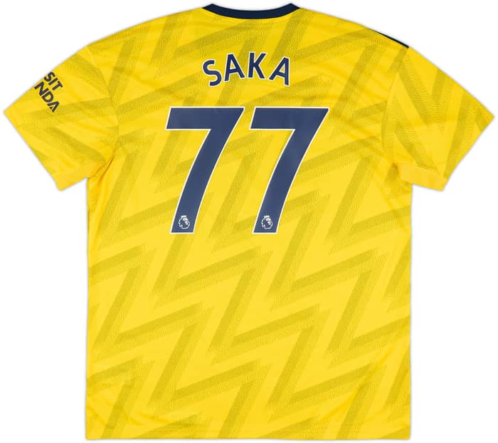 2019-20 Arsenal Away Shirt Saka #77 (XL)