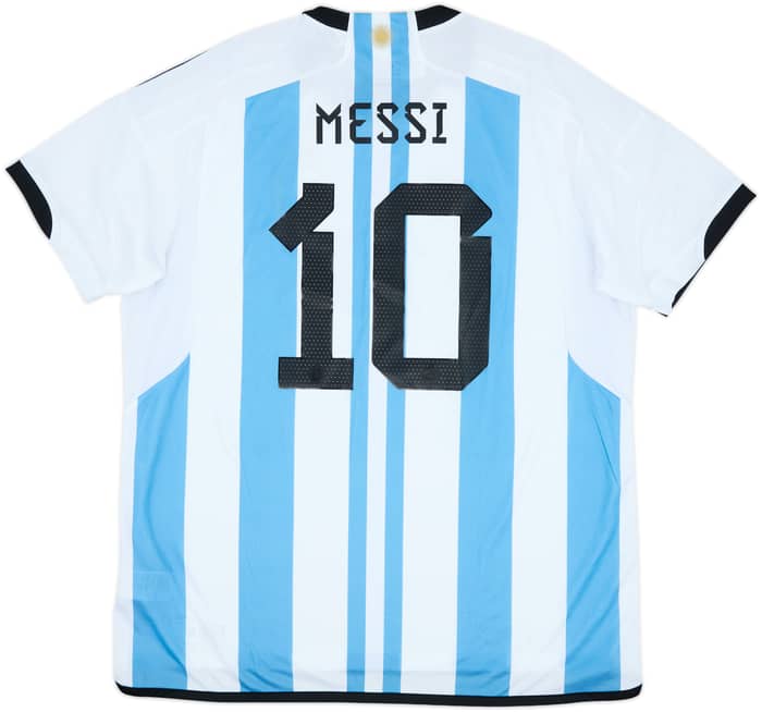 2022-23 Argentina 'vs Croatia' Home Shirt Messi #10 (XXL)