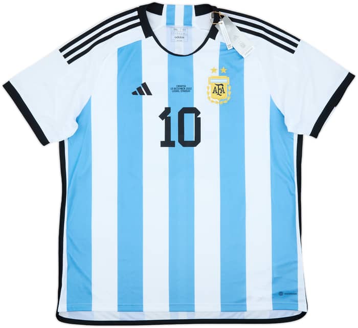 2022-23 Argentina 'vs Croatia' Home Shirt Messi #10 (XXL)