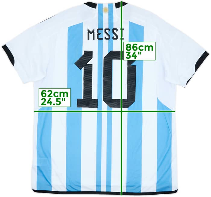 2022-23 Argentina 'vs Croatia' Home Shirt Messi #10 (XXL)