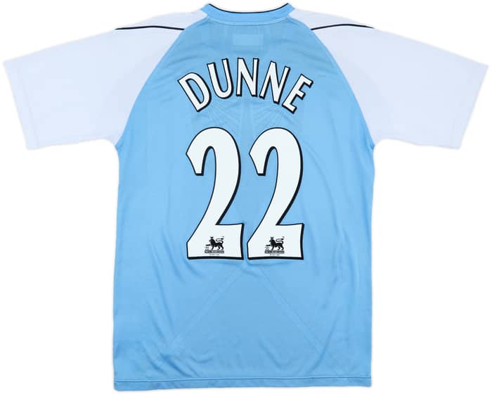 2006-07 Manchester City Home Shirt Dunne #22 - 6/10 - (M)