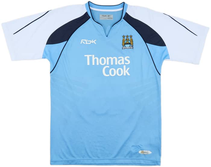 2006-07 Manchester City Home Shirt Dunne #22 - 6/10 - (M)
