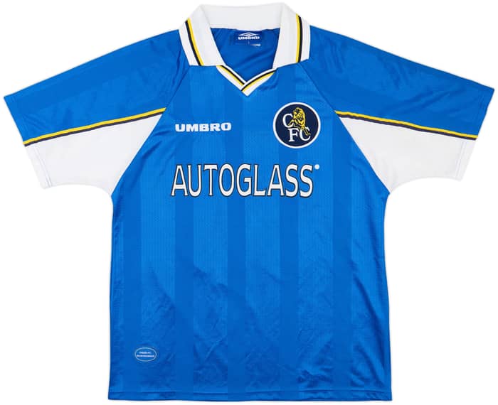 1997-99 Chelsea Home Shirt Zola #25 - 8/10 - (L)