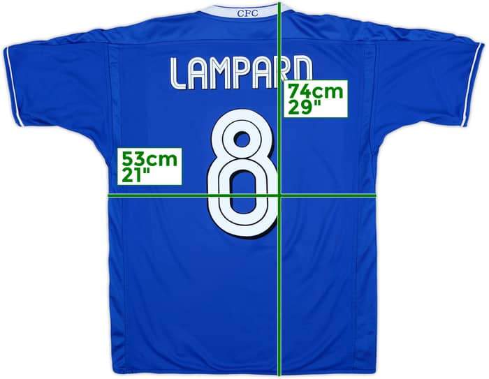 2003-05 Chelsea Home Shirt Lampard #8 - 7/10 - (M)