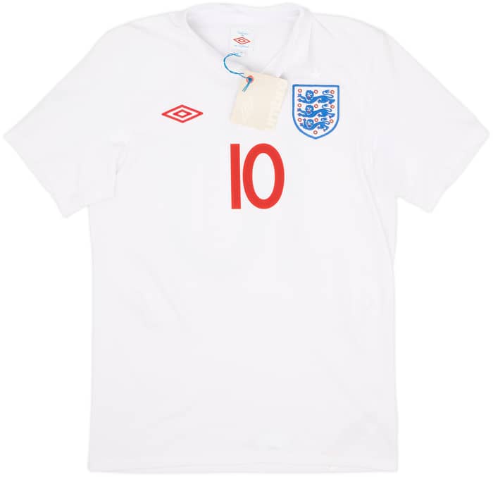 2009-10 England Home Shirt Rooney #10 (M)