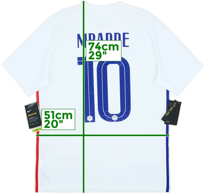 2020-21 France Away Shirt Mbappe #10 (M)