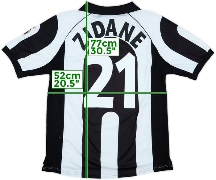1997-98 Juventus Centenary Home Shirt Zidane #21 - 6/10 - (L)