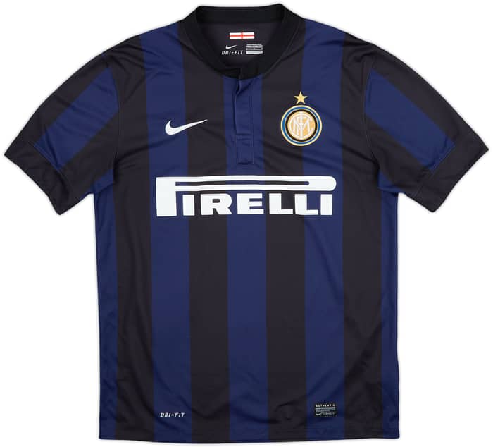 2013-14 Inter Milan Home Shirt J. Zanetti #4 - 7/10 - (M)
