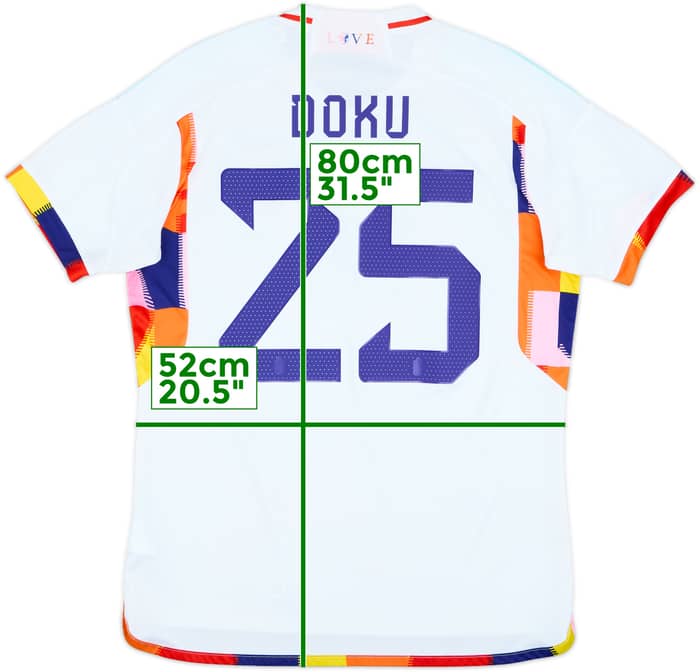 2022-23 Belgium Away Shirt Doku #25 - 8/10 - (L)