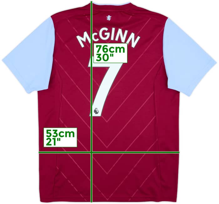 2022-23 Aston Villa Home Shirt McGinn #7 - 9/10 - (L)