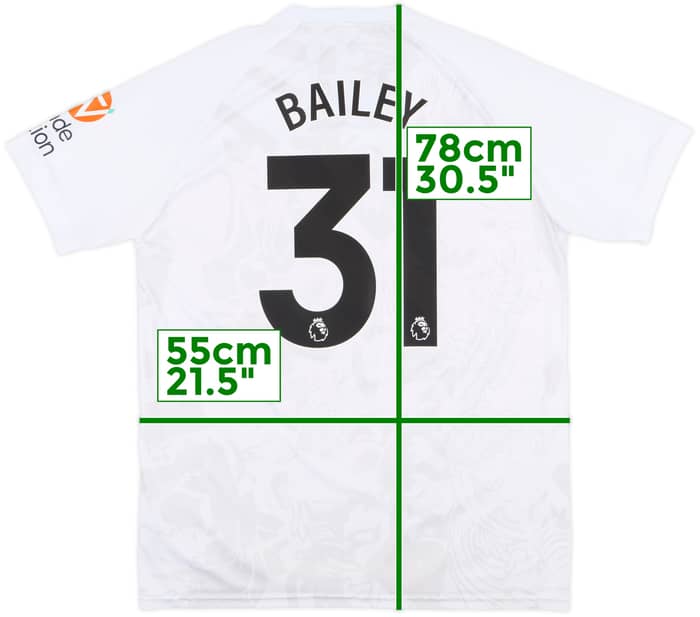 2023-24 Aston Villa Away Shirt Bailey #31 - 7/10 - (XL)