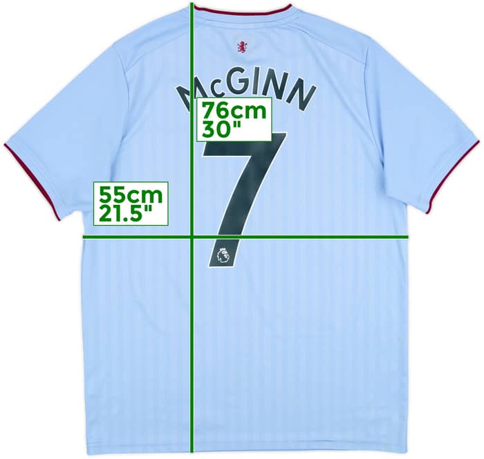 2022-23 Aston Villa Away Shirt McGinn #7 - 8/10 - (XL)