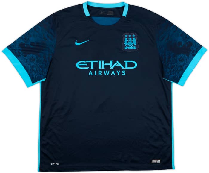 2015-16 Manchester City Away Shirt Kun Aguero #10 - 7/10 - (XXL)