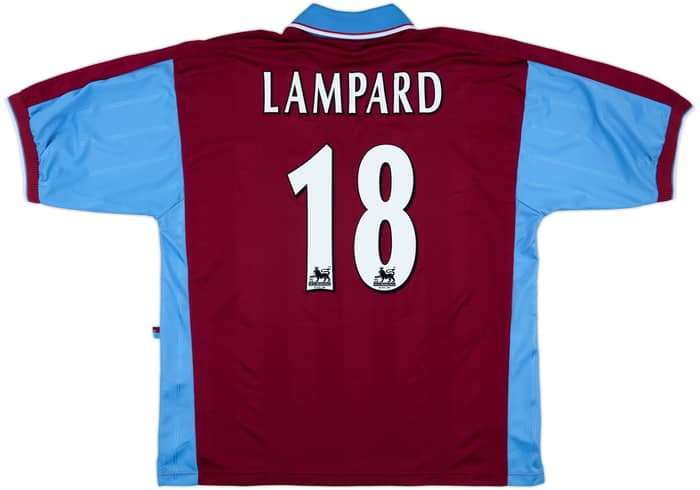 1997-98 West Ham Home Shirt Lampard#18 - 7/10 - (XXL)