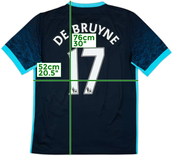 2015-16 Manchester City Away Shirt De Bruyne #17 - 8/10 - (M)