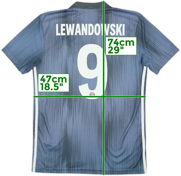 2018-19 Bayern Munich Third Shirt Lewandowski #9 - 9/10 - (S)