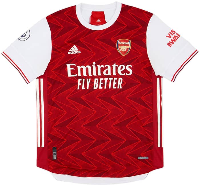 2020-21 Arsenal Authentic Home Shirt Aubameyang #14 - 5/10 - (L)