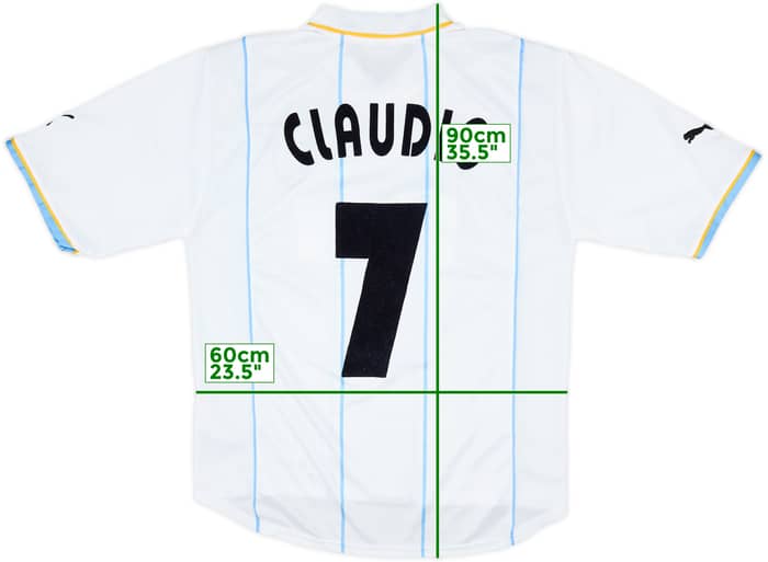 2001-02 Lazio European Home Shirt Claudio #7 - 6/10 - (L)