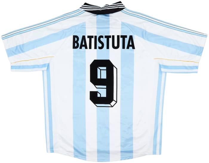 1998-99 Argentina Home Shirt Batistuta #9 - 7/10 - (XL)