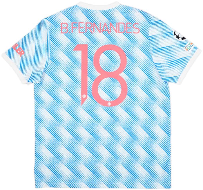 2021-22 Manchester United Away Shirt B.Fernandes #18 - 9/10 - (XL)