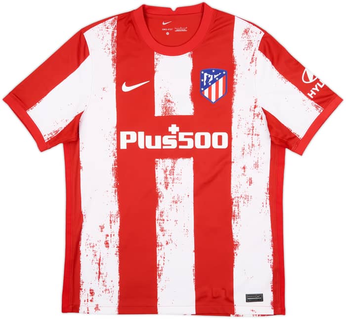 2021-22 Atletico Madrid Home Shirt Griezmann #8 - 8/10 - (L)