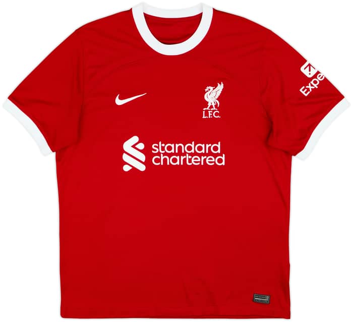 2023-24 Liverpool Home Shirt Virgil #4 - 9/10 - (L)