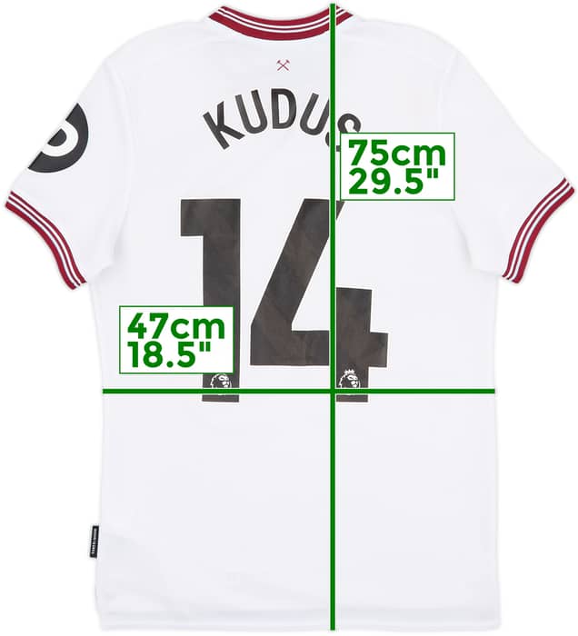 2023-24 West Ham Away Shirt Kudus #14 - 5/10 - (S)