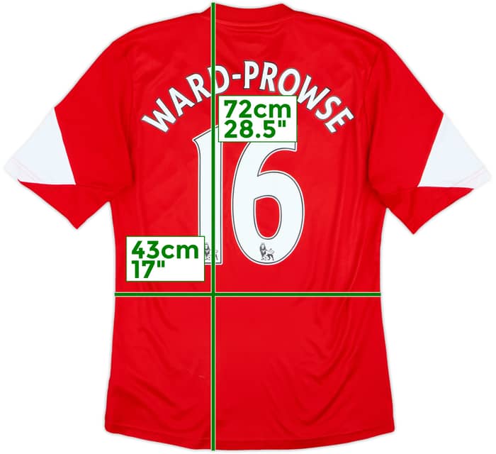 2013-14 Southampton Home Shirt Ward-Prowse #16 - 7/10 - (S)