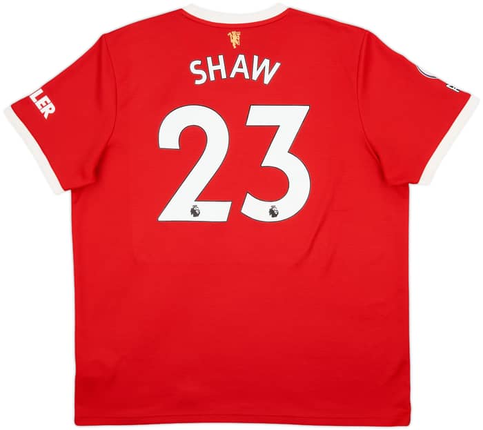 2021-22 Manchester United Home Shirt Shaw #23 - 10/10 - (XXL)