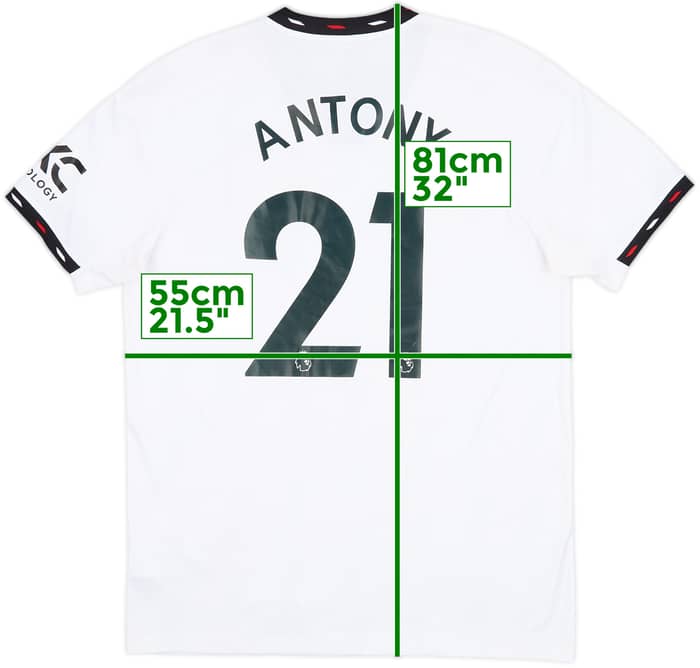 2022-23 Manchester United Away Shirt Antony #21 - 8/10 - (L)