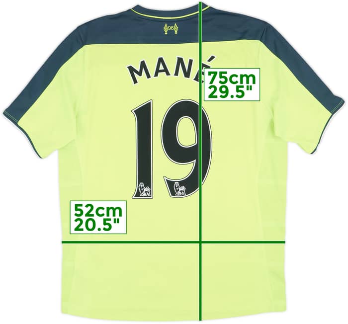 2016-17 Liverpool Third Shirt Mane #19 - 6/10 - (M)